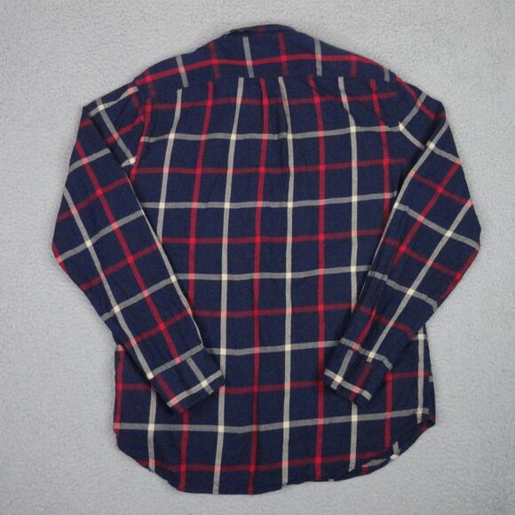 J Crew Shirt Mens Medium Blue Plaid Brushed Twill Classic Fit Button Down Preppy - Picture 3 of 12